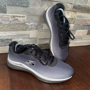 Skechers Black and Gray Women's Sneakers